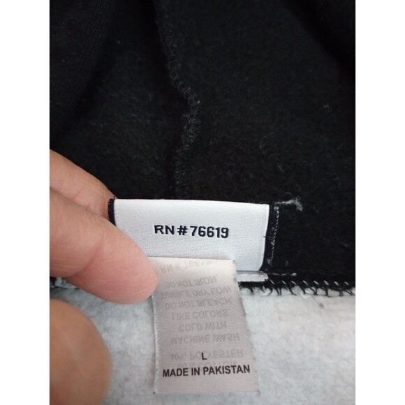 Badger Sport Gray/Black Accent Long Sleeve Pullover Hoodie Size L - Picture 6 of 11